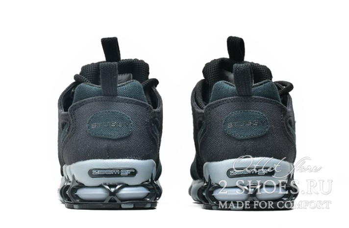 Кроссовки Nike Air Zoom Spiridon Cage 2 Stussy Black Cool Grey CQ5486-001 черные, фото 2