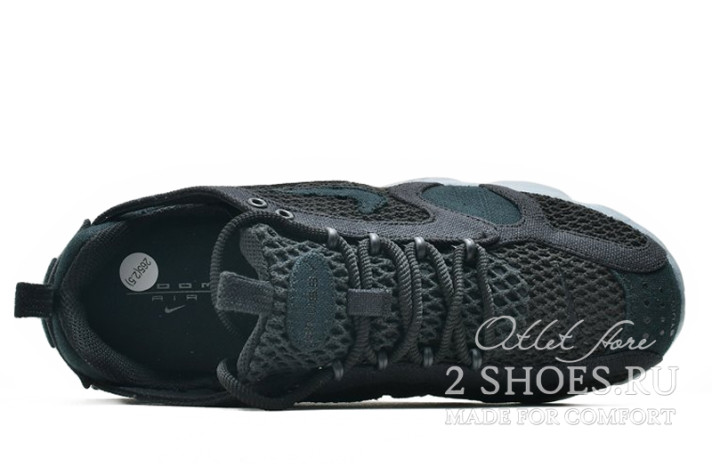 Кроссовки Nike Air Zoom Spiridon Cage 2 Stussy Black Cool Grey CQ5486-001 черные, фото 3