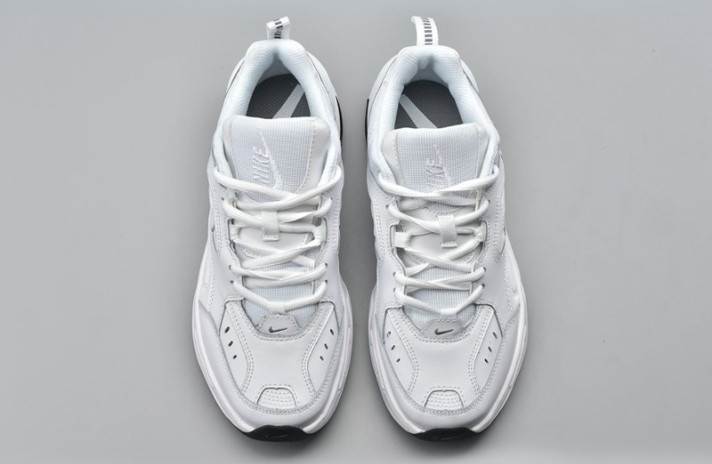 Кроссовки Nike M2K Tekno White Cool Grey BQ3378-100 белые, кожаные, фото 4