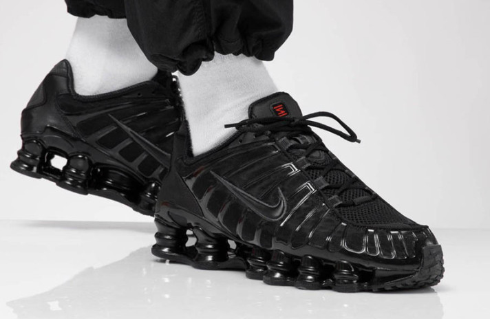 Кроссовки Nike Shox TL Black Hematite BV1127-001 черные, фото 3
