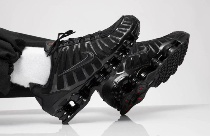 Кроссовки Nike Shox TL Black Hematite BV1127-001 черные, фото 4