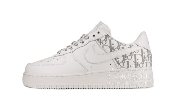 Кроссовки женские Nike Air Force 1 Low White Dior