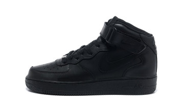 Кроссовки женские Nike Air Force 1 Mid Winter Black Leather