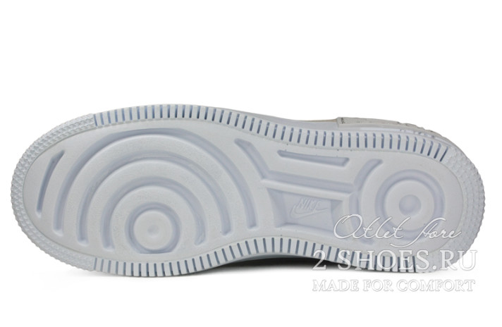 Кроссовки Nike Air Force 1 Shadow Platinum Blue Smoke Grey CV3027-001 серые, кожаные, фото 4