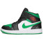 Кроссовки женские Nike Air Jordan 1 Mid Pine Green Toe