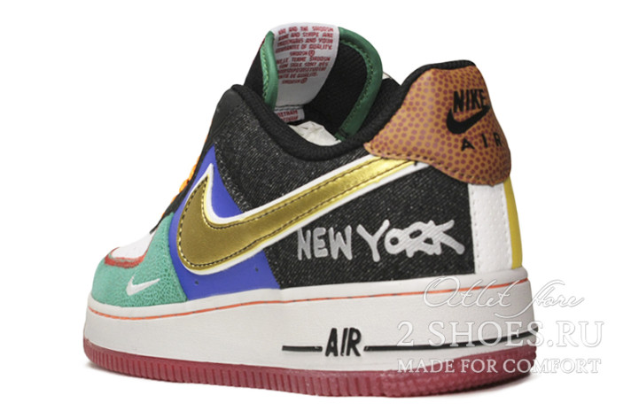 Кроссовки Nike Air Force 1 Low NYC City of Athletes CT3610-100 разноцветные, фото 2