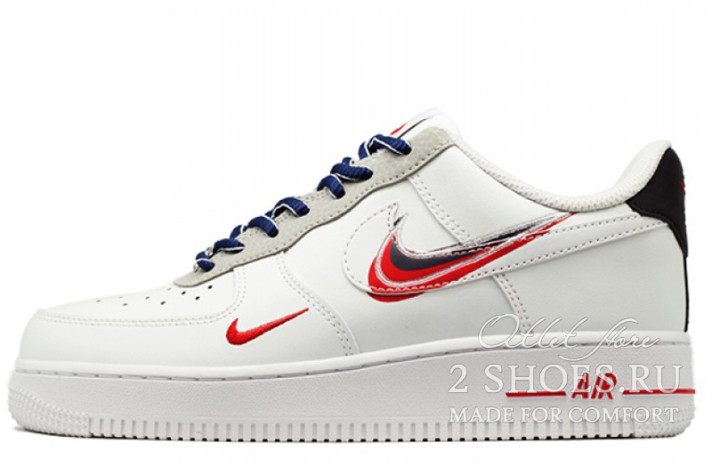 Кроссовки Nike Air Force 1 Low Time Capsule White  белые, кожаные, фото 1