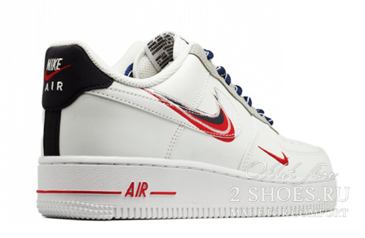 Кроссовки Nike Air Force 1 Low Time Capsule White  белые, кожаные, фото 2