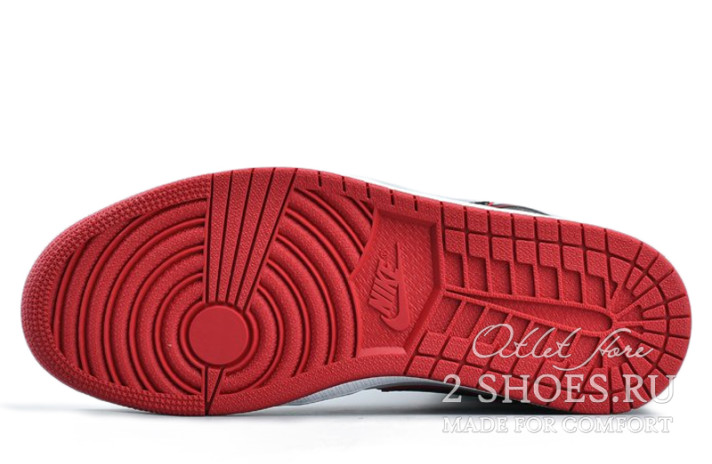 Кроссовки Nike Air Jordan 1 High Bloodline 555088-062 черные, кожаные, фото 4