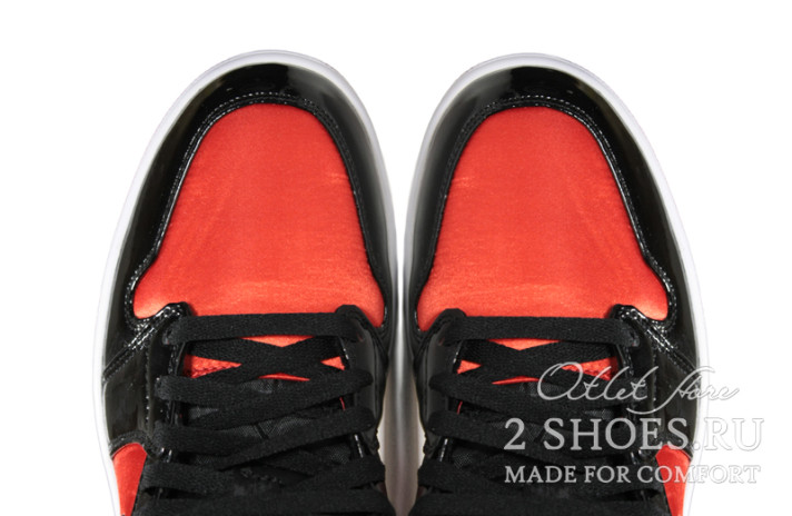 Кроссовки Nike Air Jordan 1 Mid Hot Punch Black BQ6472-600 черные, красные, фото 4