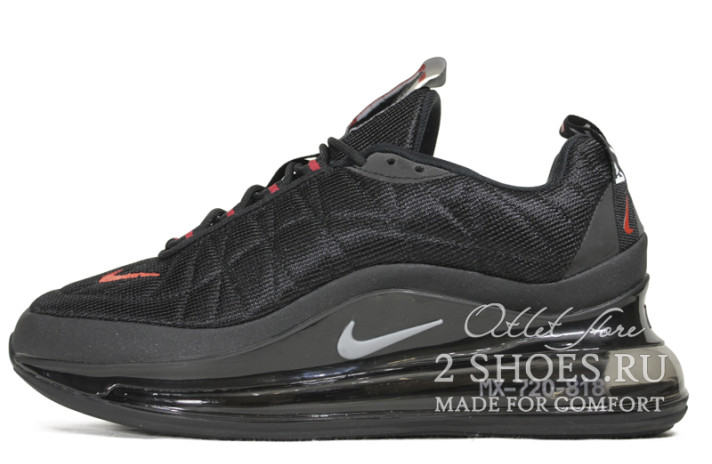 Кроссовки Nike Air Max 720 818 Black Red CW7476-001 черные