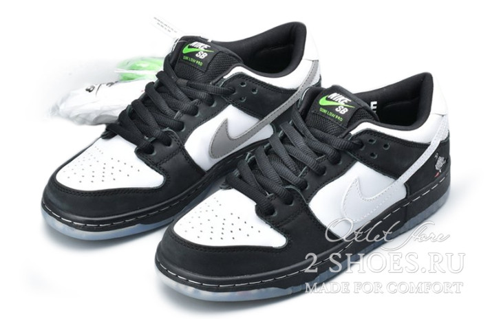 Кроссовки Nike Dunk SB Low Jeff Staple Panda Pigeon BV1310-013 черные, фото 1