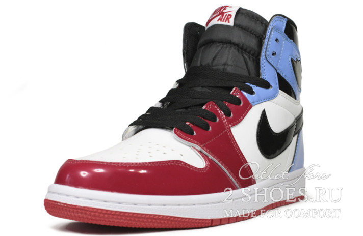 Кроссовки Nike Air Jordan 1 High Fearless UNC Chicago CK5666-100 разноцветные, кожаные, фото 1