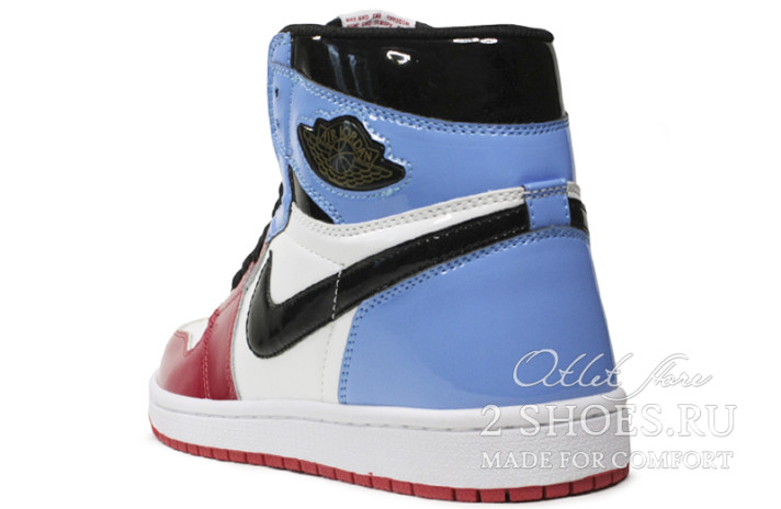 Кроссовки Nike Air Jordan 1 High Fearless UNC Chicago CK5666-100 разноцветные, кожаные, фото 2