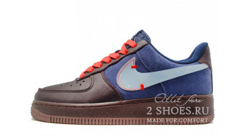  кроссовки Nike Air Force 1 коричневые, фото 1