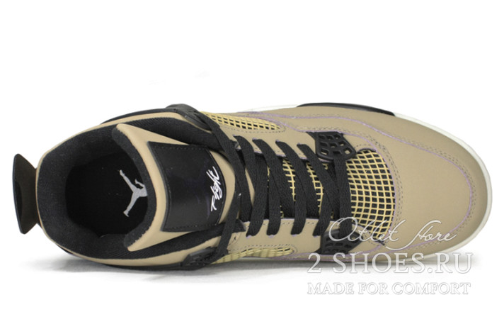 Кроссовки Nike Air Jordan 4 (IV) Mushroom Fossil AQ9129-200 зеленые, фото 3