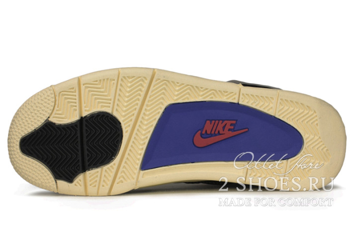 Кроссовки Nike Air Jordan 4 (IV) Union Off Noir DC9533-001 черные, фото 4