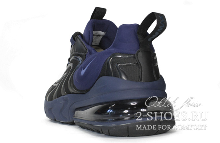Кроссовки Nike Air Max 270 React Eng Black Sapphire CD0113-001 черные, фото 2