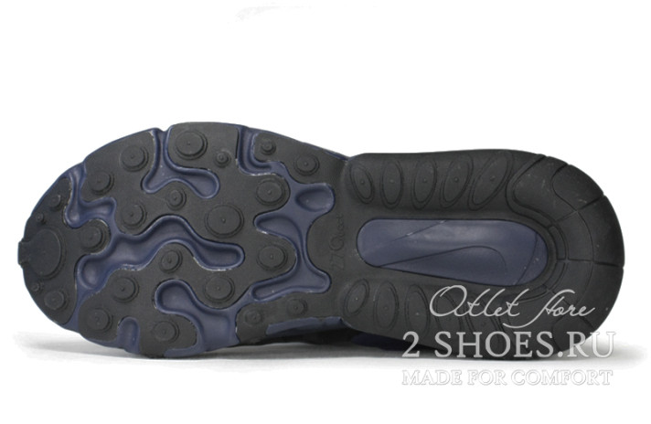Кроссовки Nike Air Max 270 React Eng Black Sapphire CD0113-001 черные, фото 4