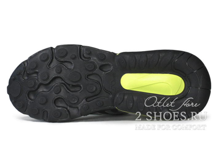 Кроссовки Nike Air Max 270 React Eng Neon Anthracite Grey CW2623-001 серые, фото 4