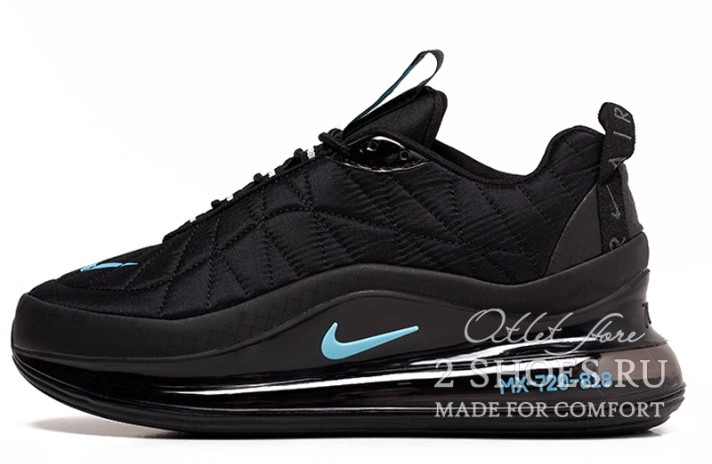 Кроссовки Nike Air Max 720 818 Black Blue  черные