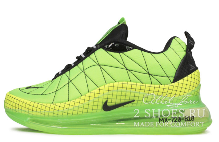 Кроссовки Nike Air Max 720 818 Volt Neon Green  зеленые
