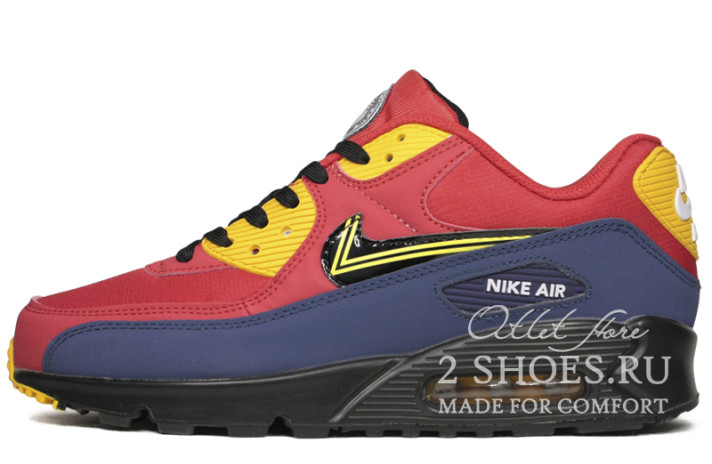Кроссовки Nike Air Max 90 City Pack London CJ1794-600 красные, фото 1