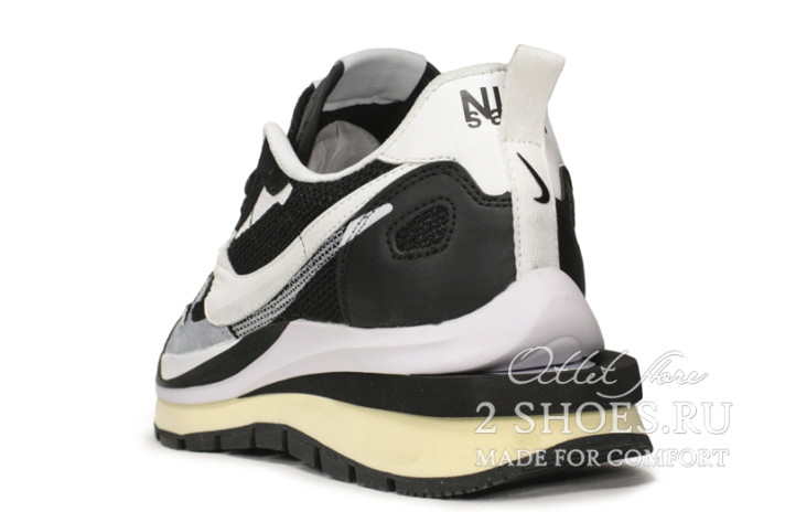 Кроссовки Nike Sacai Vaporwaffle Black White CV1363-001 черные, фото 2