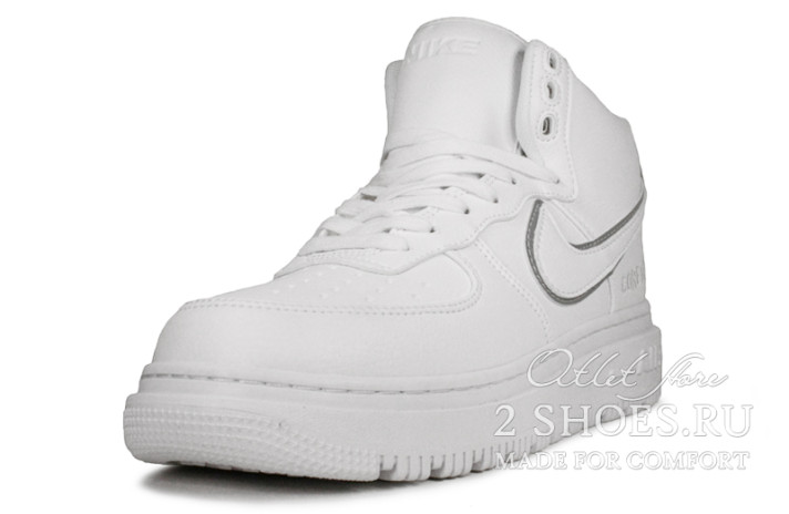 Кроссовки Nike Air Force 1 High Boot Gore-Tex White CT2815-100 белые, кожаные, фото 1