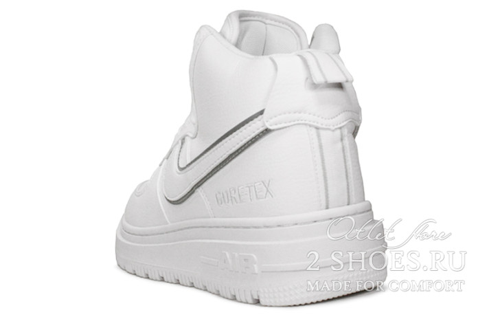 Кроссовки Nike Air Force 1 High Boot Gore-Tex White CT2815-100 белые, кожаные, фото 2