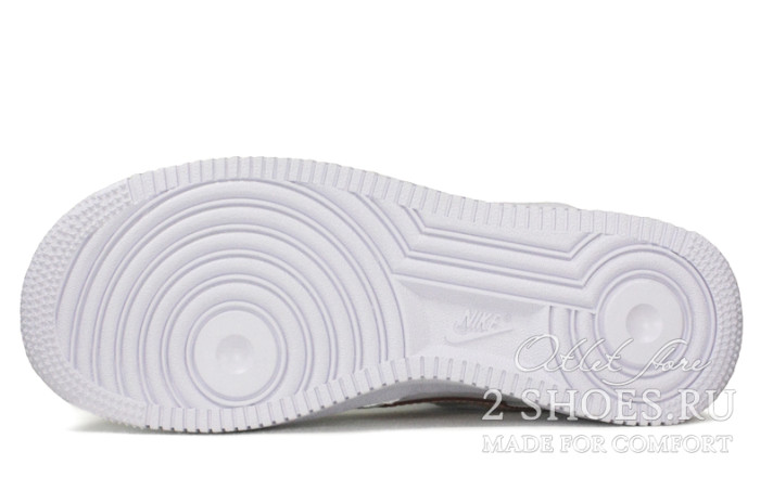 Кроссовки Nike Air Force 1 Low White Rust Pink CZ0270-103 белые, кожаные, фото 4