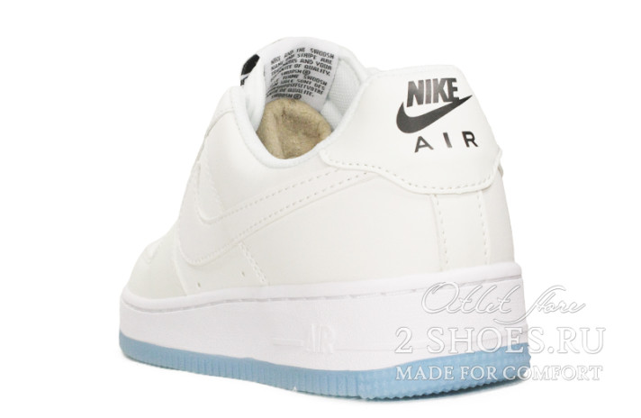 Кроссовки Nike Air Force 1 Low UV Reactive Swoosh DA8301-101 белые, кожаные, фото 2
