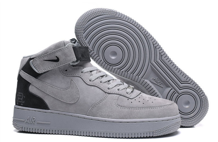 Кроссовки Nike Air Force 1 Mid Reigning Champ Dark Grey 807618-200 серые, фото 5