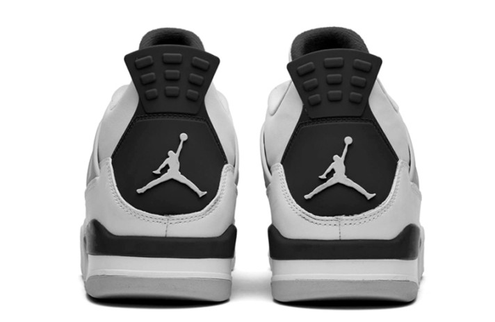 Кроссовки Nike Air Jordan 4 (IV) White Military Black DH6927-111 белые, кожаные, фото 2