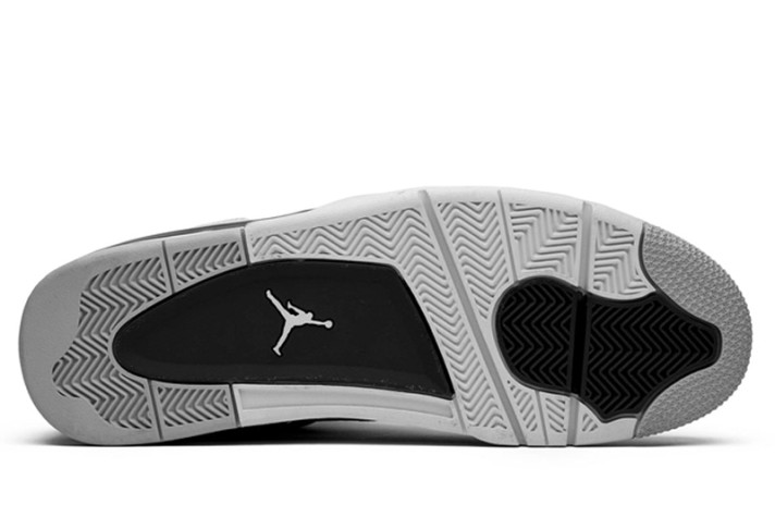 Кроссовки Nike Air Jordan 4 (IV) White Military Black DH6927-111 белые, кожаные, фото 3