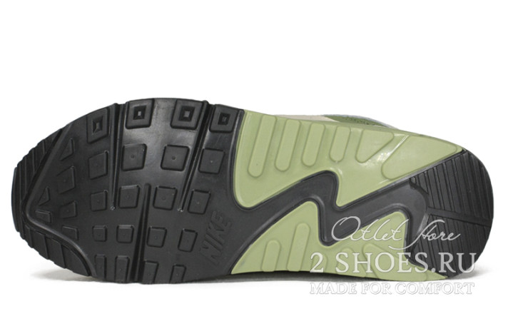 Кроссовки Nike Air Max 90 Lahar Escape Cream Black CI5646-200 бежевые, фото 4