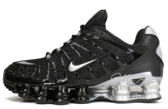 Кроссовки Nike Shox TL Black Grey  черные