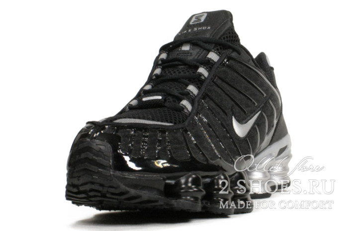 Кроссовки Nike Shox TL Black Grey  черные, фото 1