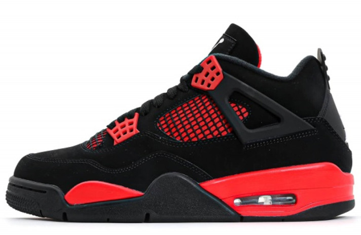 Кроссовки Nike Air Jordan 4 (IV) Red Thunder CT8527-016 черные