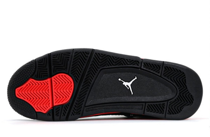 Кроссовки Nike Air Jordan 4 (IV) Red Thunder CT8527-016 черные, фото 3