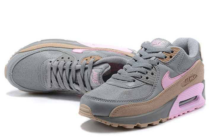 Кроссовки Nike Air Max 90 Vast Pink Wolf Grey CW7483-001 серые, фото 1