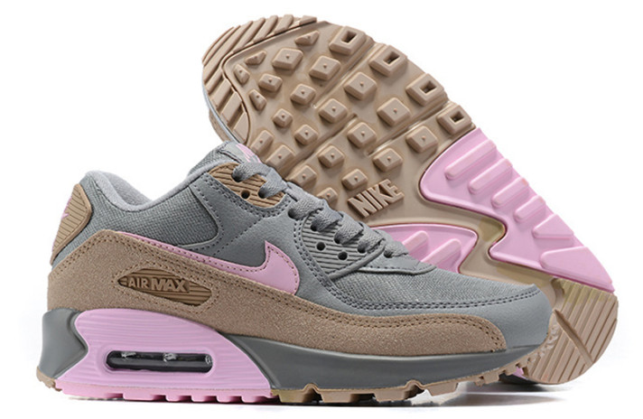 Кроссовки Nike Air Max 90 Vast Pink Wolf Grey CW7483-001 серые, фото 4