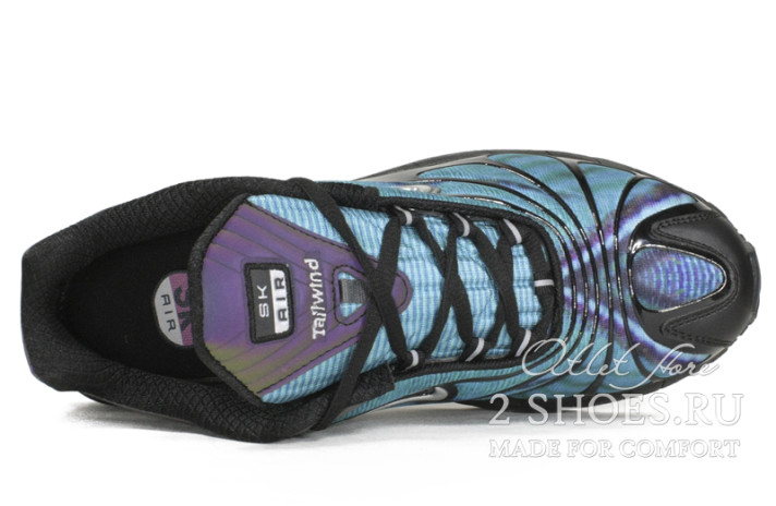 Кроссовки Nike Air Max Tailwind 5 Skepta Black Chrome Blue CQ8714-001 черные, синие, фото 3
