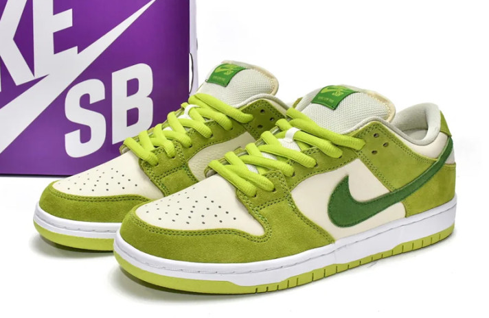 Кроссовки Nike Dunk SB Low Green Apple DM0807-300 зеленые, фото 2