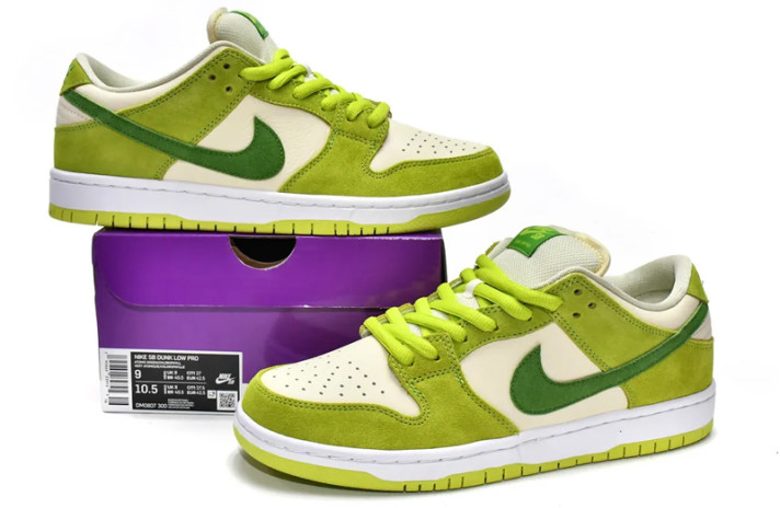 Кроссовки Nike Dunk SB Low Green Apple DM0807-300 зеленые, фото 3