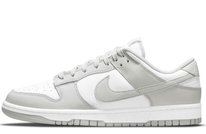 Кроссовки Nike Dunk SB Low Grey Fog DD1391-103 белые, серые, кожаные, фото 1