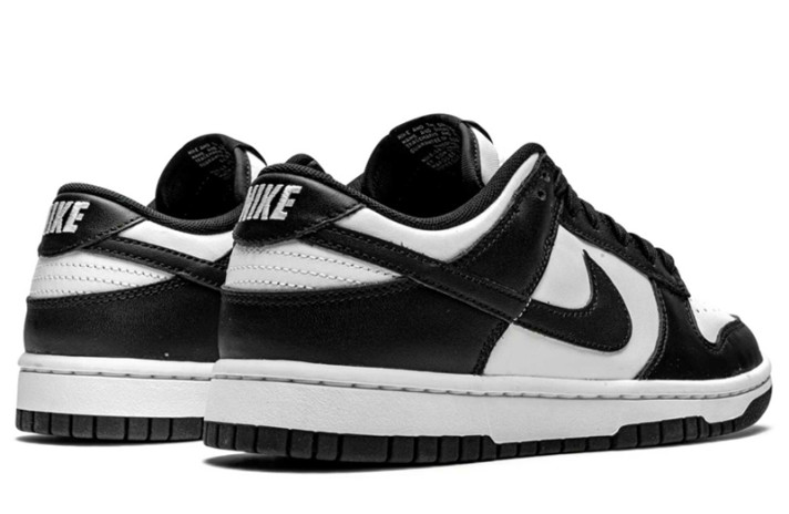 Кроссовки Nike Dunk SB Low Panda Black White  DD1391-100 белые, черные, кожаные, фото 2