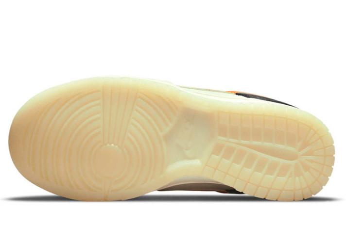 Кроссовки Nike Dunk SB Low PRM Halloween DD3357-100 белые, черные, кожаные, фото 3