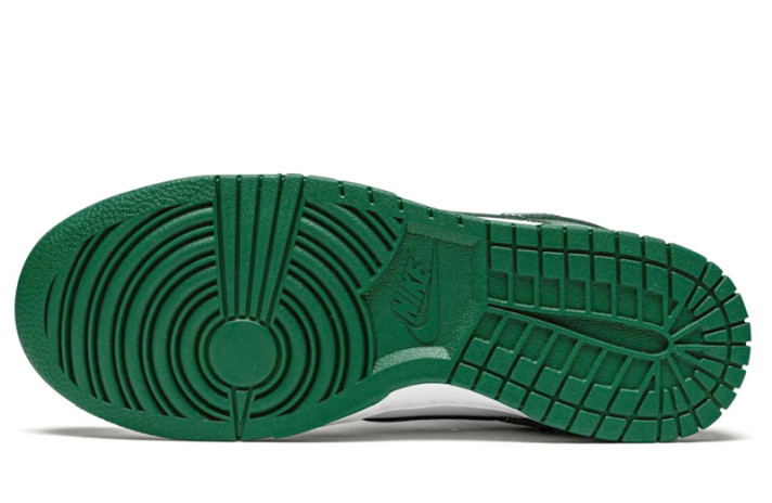 Кроссовки Nike Dunk SB Low Team Green DD1391-101 белые, зеленые, кожаные, фото 3