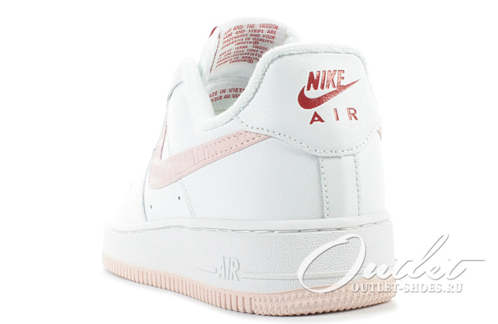 Кроссовки Nike Air Force 1 Low VD Valentine's Day 2022 DQ9320-100 белые, кожаные, фото 2